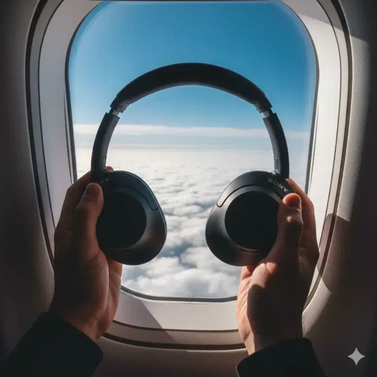 Beste noise cancelling koptelefoon in het vliegtuig met adapter